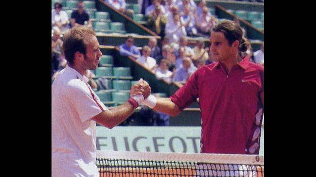 Luis Horna y Roger Federer