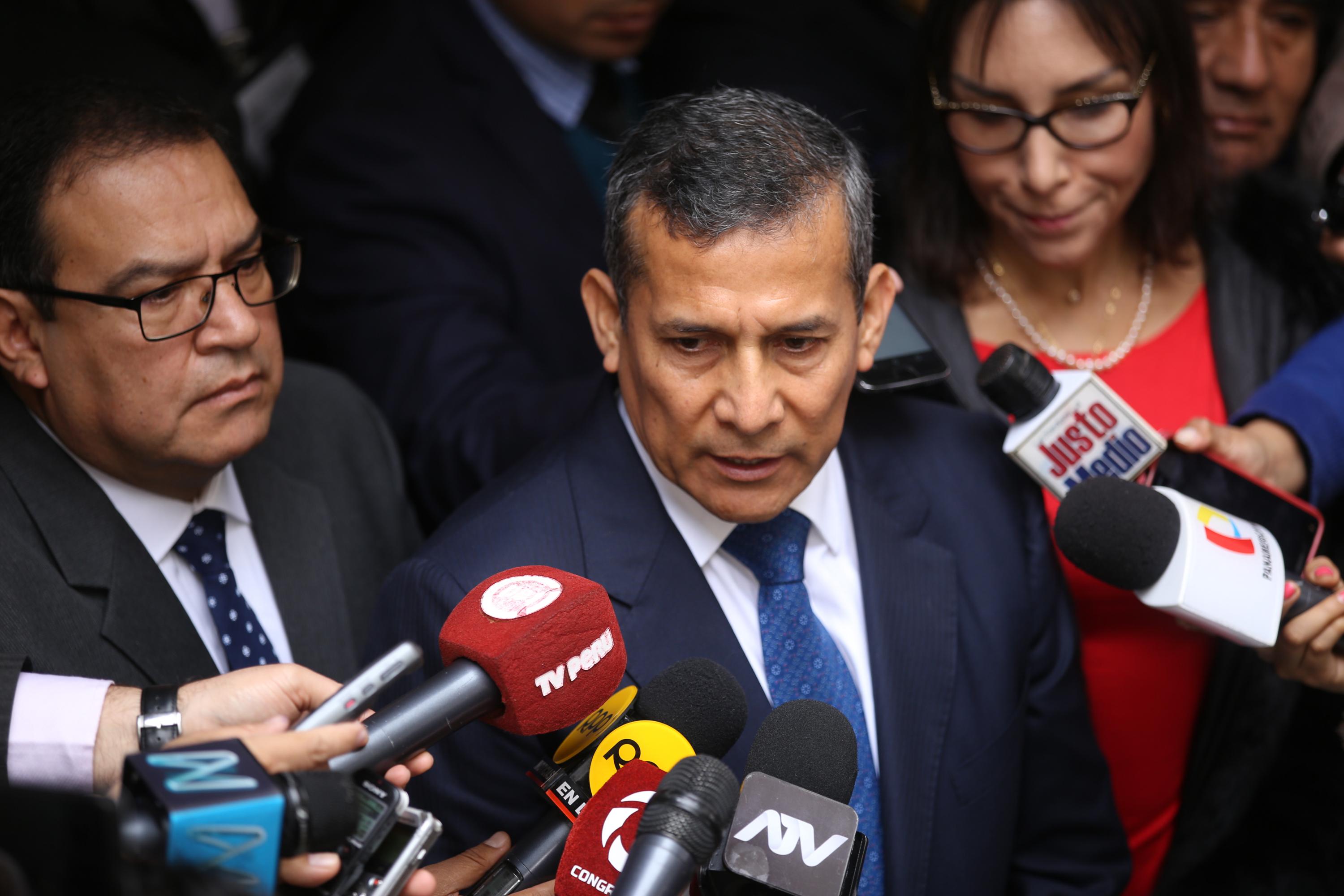 El ex presidente Ollanta Humala utilizó sus redes sociales para referirse al deceso del ministro de Defensa. (Foto: Congreso)