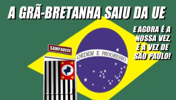 Tras victoria del Brexit, Sao Paulo aboga por el "Sampadeus"