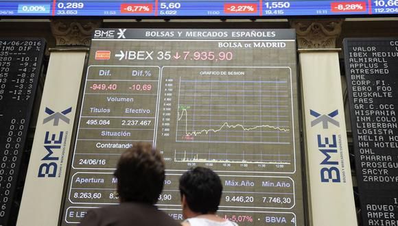 El Euro Stoxx50, índice que engloba las empresas europeas de mayor capitalización, también pierde el 0,23 %. (Foto referencial: AFP)