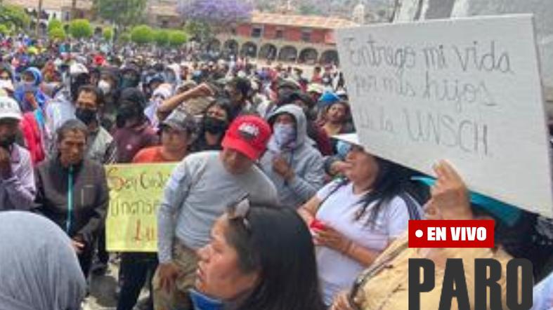 Paro de estudiantes de la UNSCH en Ayacucho | Lo que se sabe, bloqueos en Huamanga EN VIVO y más