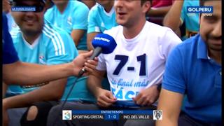 Sporting Cristal vs. Independiente del Valle: hincha celeste recordó 7-1 sobre Alianza Lima con un polo | VIDEO