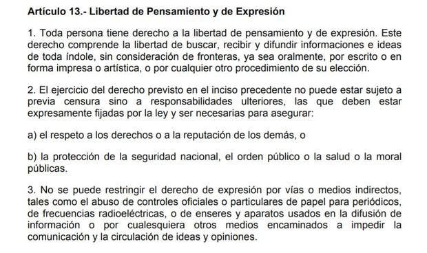 Lo que señala la Convención Americana sobre Derechos Humanos. (Pacto de San José de Costa Rica).