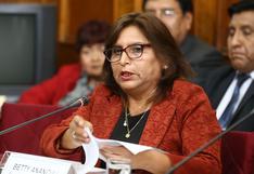 Poder Judicial pidió al Congreso levantar inmunidad de Betty Ananculí