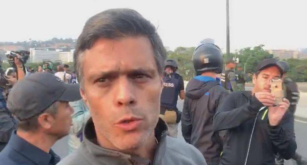Leopoldo López fue liberado el martes de su arresto domiciliario por el titular del Parlamento, Juan Guaidó | EFE