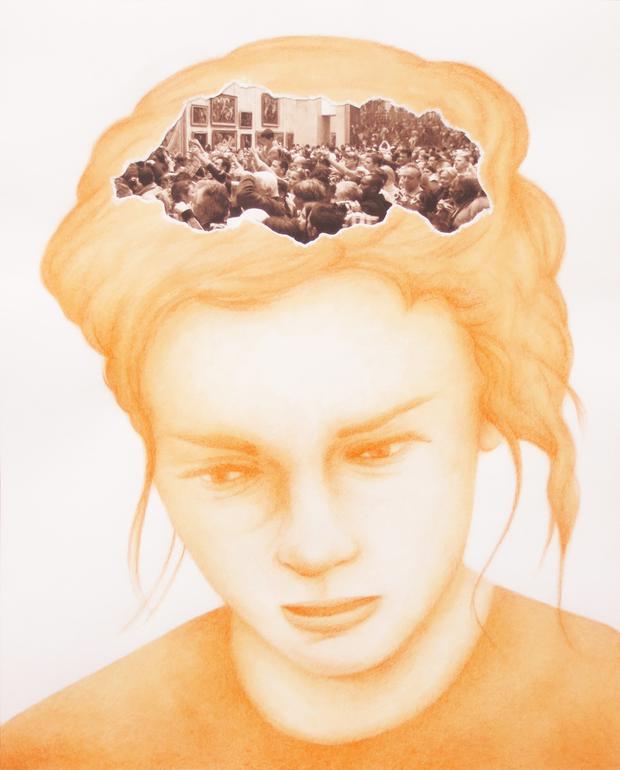 Gonzalo García Callegari, Mental Museum Series, watercolor, pencil and photography on paper, 0.50 x 0.40 meters 