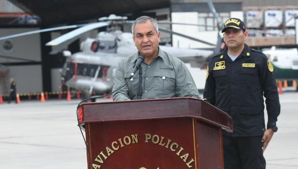 El ministro del Interior, Vicente Romero, dio detalles sobre la reciente captura de cuatro delincuentes terroristas en la zona del Vraem, en Ayacucho | Foto: Ministerio del Interior