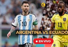Argentina vs Ecuador EN VIVO por amistoso: horario y en qué canal transmiten el partido