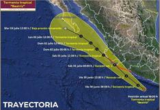La tormenta tropical Beatriz se forma en Pacífico mexicano y se intensificará a huracán categoría 1