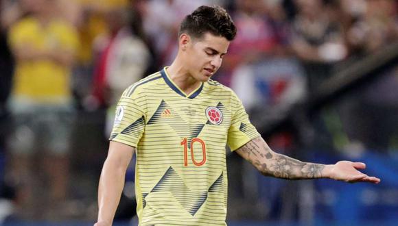 James Rodríguez lamentó la eliminación de Colombia en la Copa América 2019. (Foto: Reuters)