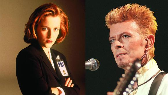 "American Gods". Gillian Anderson, como la diosa Media, se transformará en David Bowie. (Fotos: Fox/ AFP)