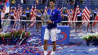 Así fue la celebración de Djokovic al ganar el US Open [FOTOS]