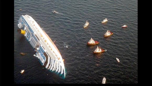 Así ocurrió: En 2012 el Costa Concordia naufraga en Italia