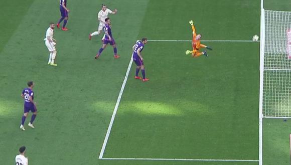 Real Madrid vs. Celta: Bale casi marca el 1-0 con este espectacular 'patada karateca'. (Foto: captura)