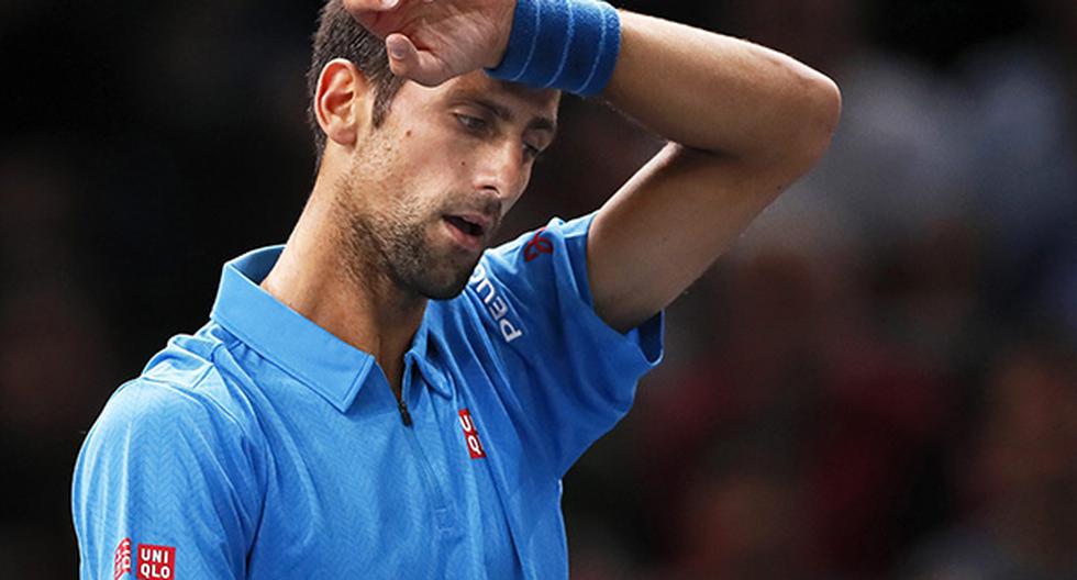 Novak Djokovic no pudo con Marin Cilic en el Masters de París (Foto: EFE)