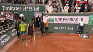 Zverev se despidió en muletas de Roland Garros y le dio la victoria a Nadal | VIDEO