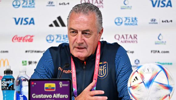 Gustavo Alfaro y sus declaraciones a poco del Ecuador vs. Senegal. (Foto: AFP)