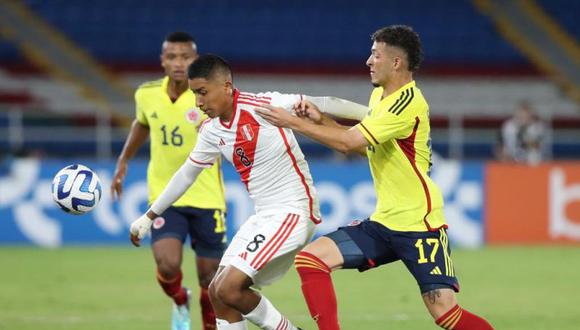Perú cayó ante Colombia y sumó su segunda derrota consecutiva en el Sudamericano Sub 20.
