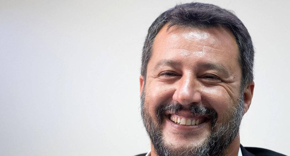Matteo Salvini, ministro italiano del Interior, feliz por anuncio de España de recibir el barco Open Arms que tiene 107 migrantes a bordo. (Foto: AFP/archivo)