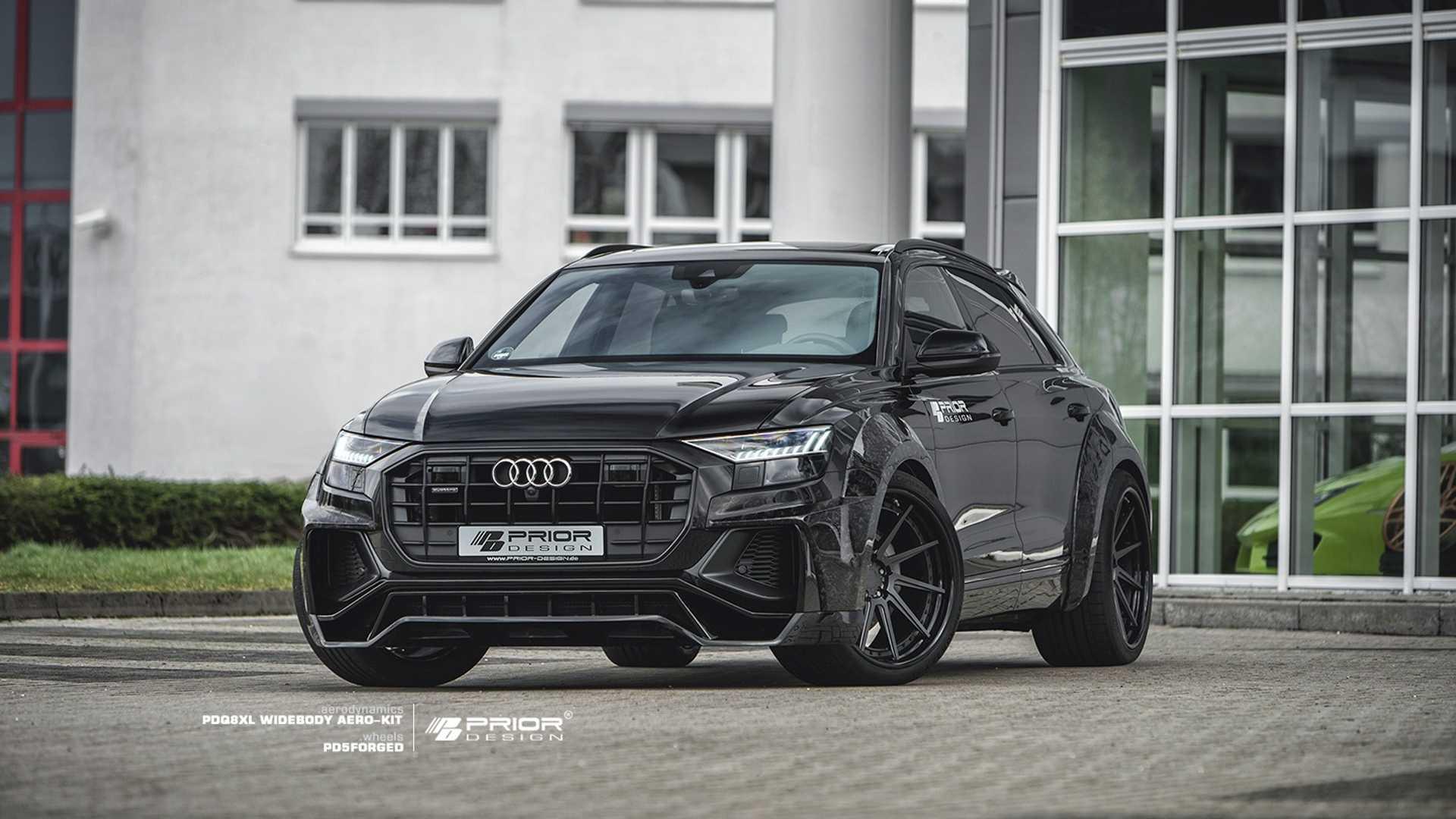 El preparador alemán ha desarrollado un kit de carrocería específico para el nuevo Audi Q8 que incluye elementos en fibra de carbono. (Fotos: Prior Design).