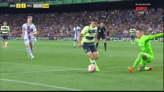 Julián Álvarez se perdió dos claras ocasiones de gol en Barcelona vs. City | VIDEO