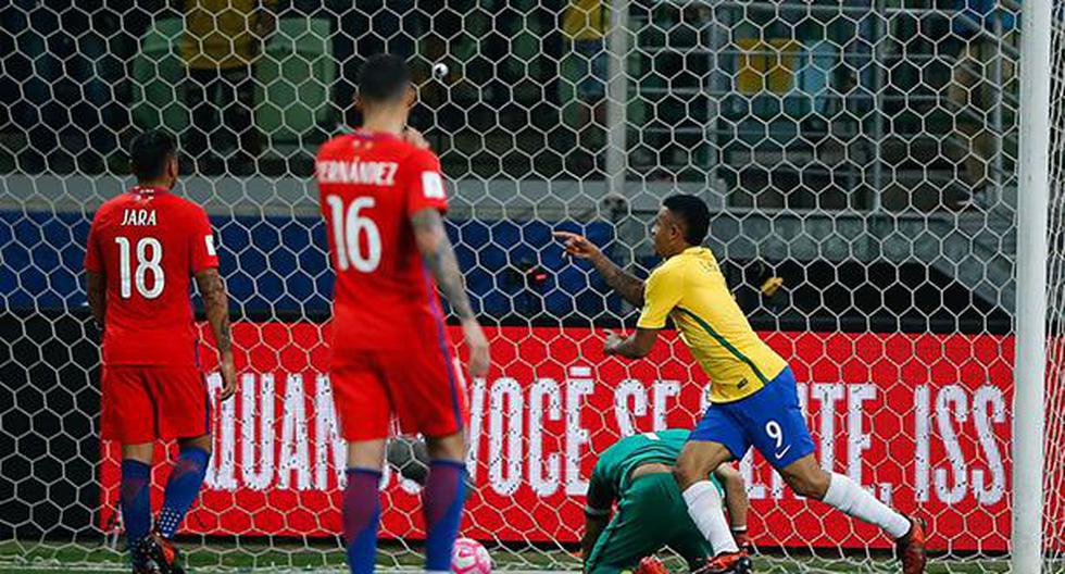 Brasil goleó 3-0 a Chile y le dio una manita a la Selección Peruana, que ira al repechaje ante Nueva Zelanda. (Foto: Getty Images)