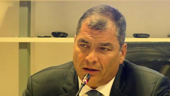 Rafael Correa, ex presidente de Ecuador. (Foto: EFE/Javier Caamaño)