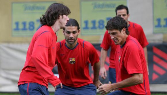 Lionel Messi y Edmilson fueron compañeros en Barcelona durante cuatro temporadas. (Foto: AFP)