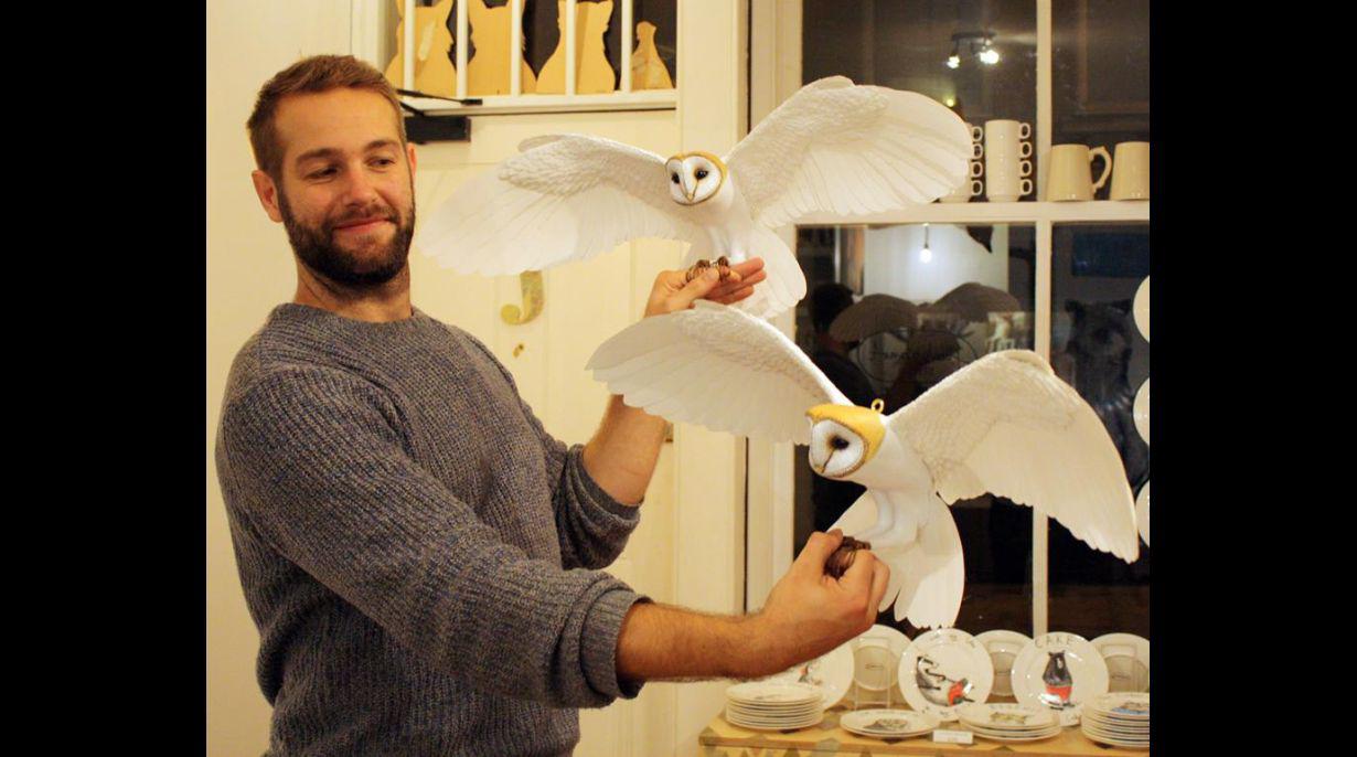 Facebook: esculpe aves realistas con alas de papel (FOTOS) - 2