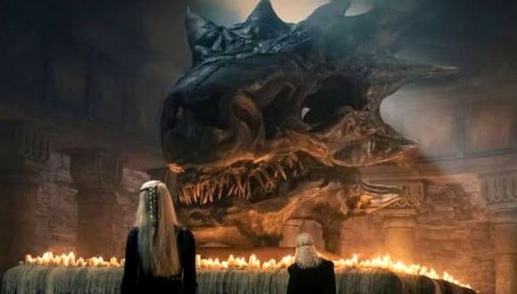 El cráneo que se vio en el episodio 1 de "House of the Dragon" es el de Balerion (Foto: HBO)