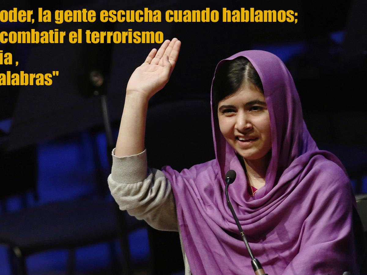 Las diez frases más inspiradoras de Malala, la Nobel de la Paz | MUNDO | EL  COMERCIO PERÚ