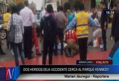 Miraflores: mujer supuestamente ebria atropella a seis personas