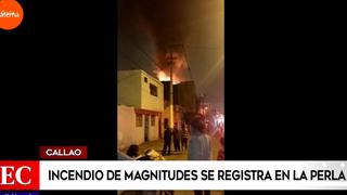 Callao: reportan un gran incendio en vivienda de La Perla