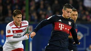 James Rodríguez fue sustituido con Bayern iniciando el segundo tiempo