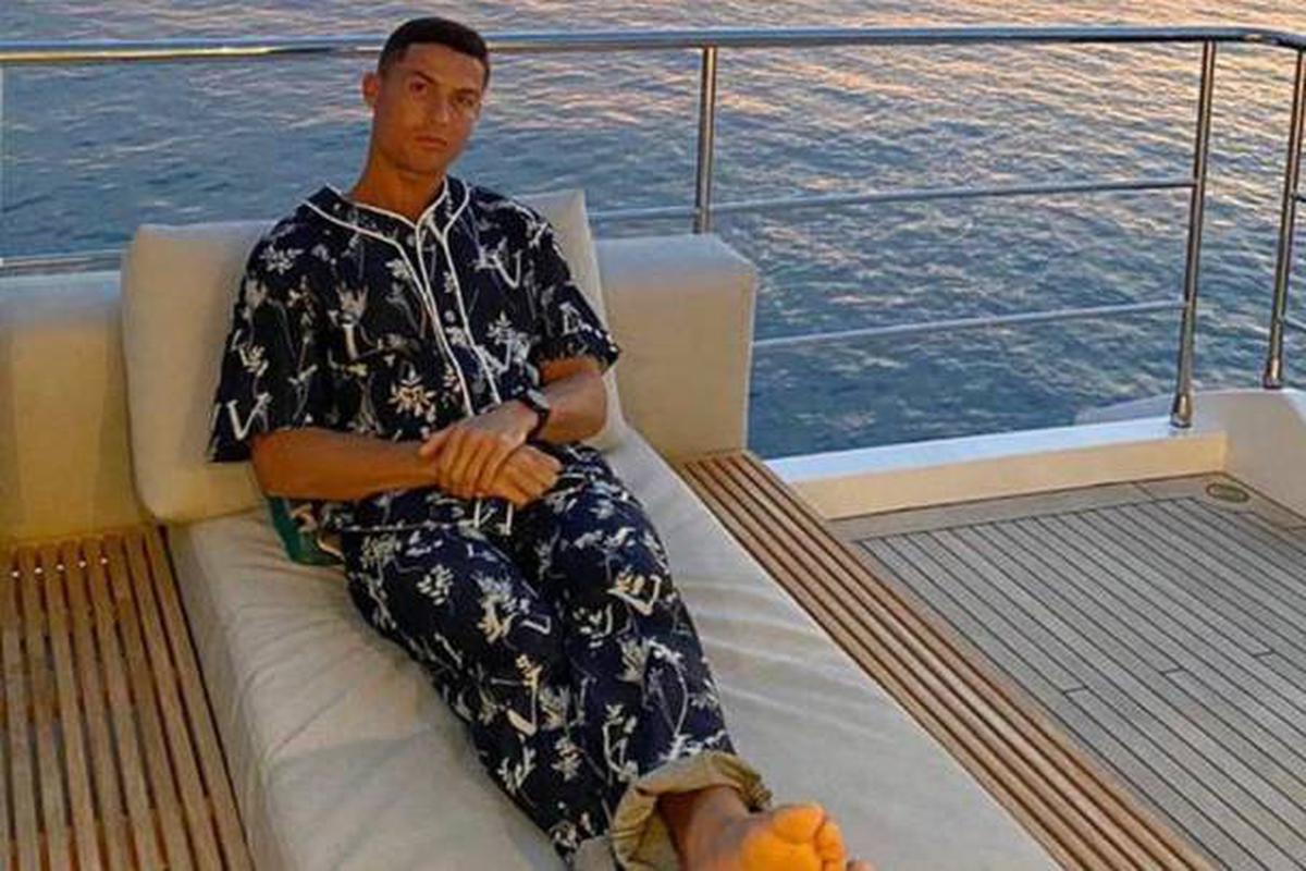 Cristiano Ronaldo: el pijama de Louis Vuitton que viste el luso