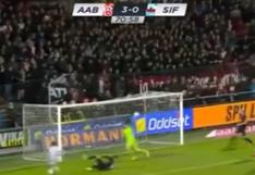 Edison Flores definió de manera lujosa en gol del Aalborg por la Copa de Dinamarca