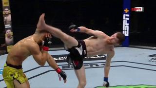 UFC Fight Island 5: Sandhagen venció por KO a Moraes tras patada giratoria a la cabeza | VIDEO