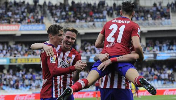 Atlético de Madrid derrotó 2-0 a Real Sociedad por la Liga BBVA