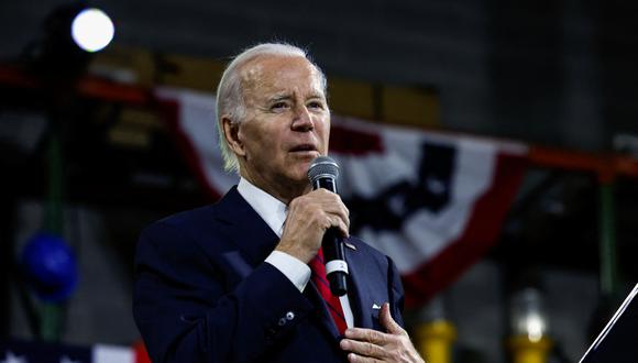 El presidente de EE. UU., Joe Biden, pronuncia un discurso económico en SteamFitters UA Local 602 en Springfield, Virginia, EE. UU.