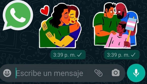 Diviértete con tus amistades y familiares enviando las pegatinas de la comunidad LGTBIQ+ (Foto: Mag Composición / WhatsApp)