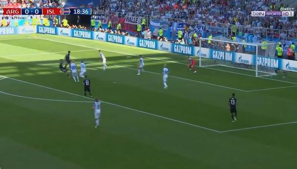 Argentina vs. Islandia: Sergio Agüero marcó el primer gol albiceleste en el Mundial Rusia 2018. (Foto: Captura de video)
