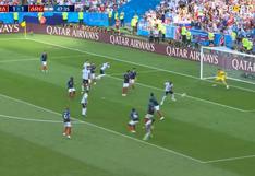 Argentina vs. Francia: el gol de Mercado tras desvío en remate de Lionel Messi