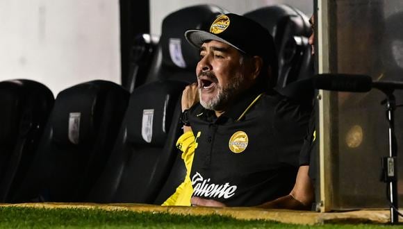 Dorados de Sinaloa, dirigidos por Diego Maradona, quedaron fuera de la Copa MX | Foto: AFP