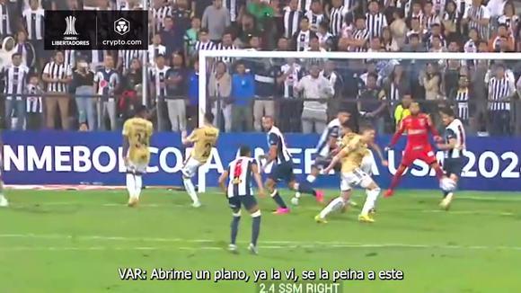 Revelan audio del VAR sobre supuesto penal para Alianza Lima previo al gol de atlético Mineiro