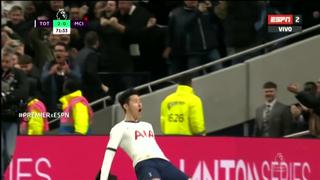 Manchester City vs. Tottenham: Son Heung-Min decretó el 2-0 con un remate dentro del área | VIDEO