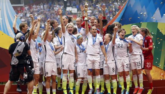 La selección femenina de Estados Unidos es el más laureado con tres títulos en la Copa del Mundo. (Foto: Reuters)