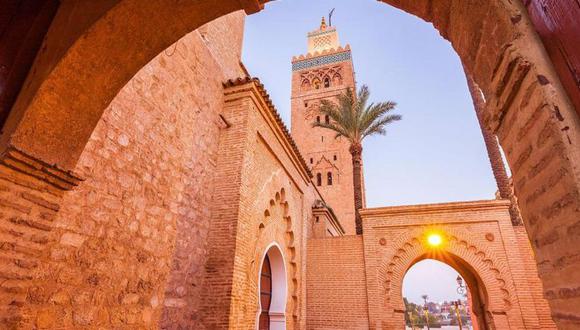 Mezquita Kutubía en Marrakech, Marruecos. (Getty Images).