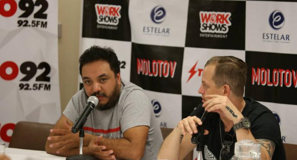 Molotov conversó con la prensa nacional como antesala de su concierto en Vocé Sur. (Foto: Foronda Brand)