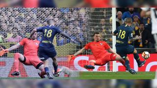 En La Bombonera no, en el Bernabéu sí: Benedetto venció a Armani en la final de la Libertadores | VIDEO