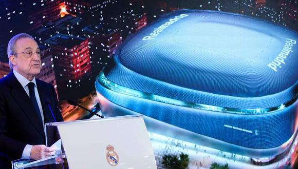 Florentino Pérez presenta la reforma del nuevo Santiago Bernabéu. (Foto: Reuters)